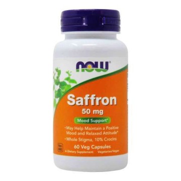 Now Foods Saffron 50mg 60 capsules