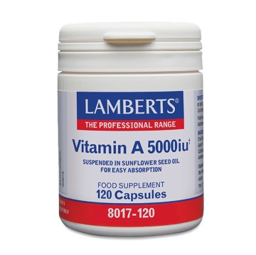 Lamberts Vitamin A 5000iu 120 Κάψουλες