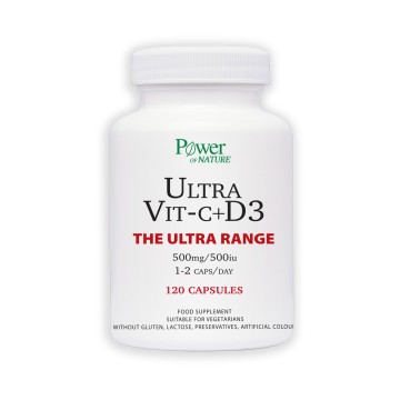 Power Health The Ultra Range Ultra Vit-C + D3 500мг 120 капсул