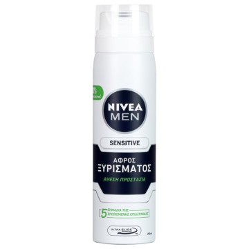 Nivea Men Sensitive Shaving Foam 0% Alcohol, 250ml