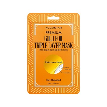 Kocostar Premium Gold Foil Triple Layer Mask 25ml Kocostar Premium Gold Foil Triple Layer Mask 25ml