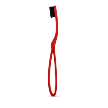Spazzolino professionale ergonomico Intermed rosso morbido, spazzolino rosso morbido 1pz