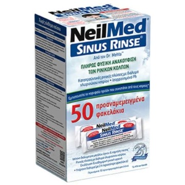 NeilMed Sinus Rinse All Natural Relief, 50 Premixed Sachets NeilMed Sinus Rinse All Natural Relief, 50 Premixed Sachets
