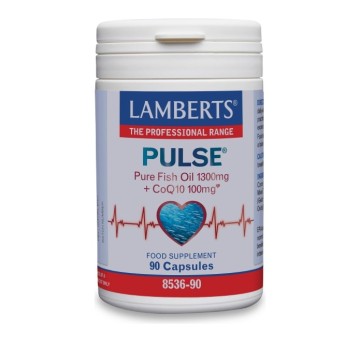 Lamberts Pulse Pure Huile de Poisson 1300mg & CoQ10 100mg 90caps