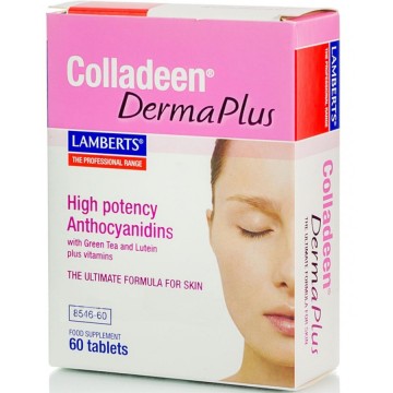 Lamberts Colladeen® Derma Plus Коллаген, антоцианидины для волос, ногтей и кожи 60 таблеток