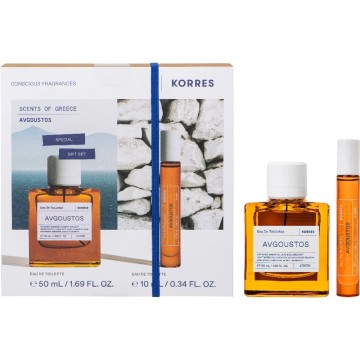 Korres Promo Avgoustos Eau De Toilette, 50ml & 10ml