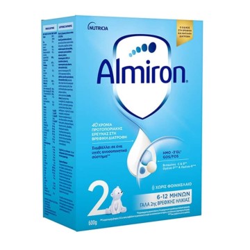 Nutricia Almiron 2 Γάλα σε Σκόνη 6-12 μηνών, 600g Nutricia Almiron 2 Γάλα σε Σκόνη 6-12 μηνών, 600g