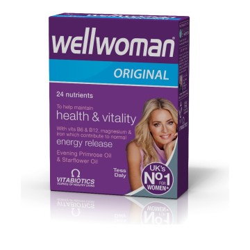 Vitabiotics Wellwoman Оригинальная мультивитаминная добавка, специально разработанная для женщин, 30 таблеток