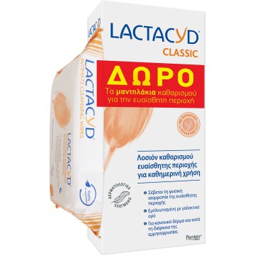 Lactacyd Intimate Lotion 300ml & ΔΩΡΟ Intimate Wipes 15τμχ Lactacyd Intimate Lotion 300ml & ΔΩΡΟ Intimate Wipes 15τμχ