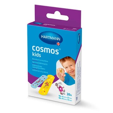 Hartmann Dermaplast Cosmos Kids Haftpads für kleine Wunden in 2 Größen 20 Stück