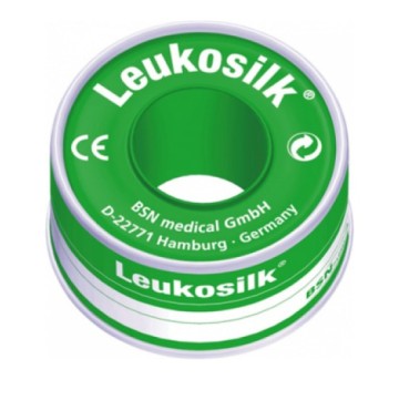 BSN Medical Leukosilk 4.60mx2.5cm ضمادة حريرية ذاتية اللصق 1 قطعة