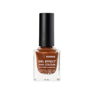 Korres Gel Effect Nail Colour with Sweet Almond Oil 66 Aegean Bronz...