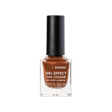 Korres Gel Effect боя за нокти с масло от сладък бадем 66 Aegean Bronze 11 ml