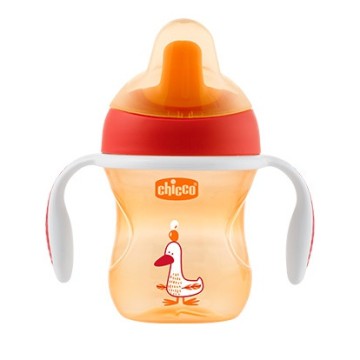Детская бутылочка Chicco Educational 6 месяцев+ Оранжевая 200мл
