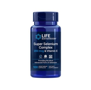 Life Extension Super Sélénium, Complexe & Vitamine E 200Mcg, 100 Gélules