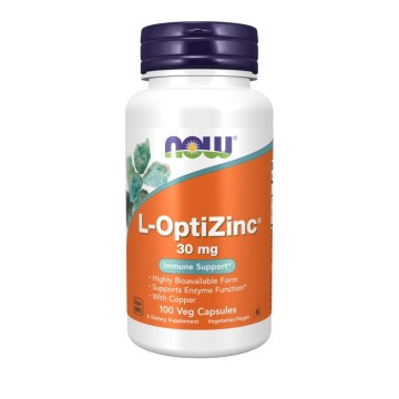 Now Foods L-OptiZinc 30 мг 100 капсул