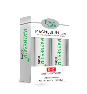 Power οf Nature Promo Magnesium 300mg, 2x10 Αναβράζοντα Δισκία