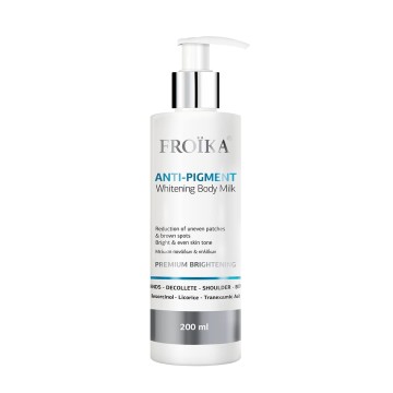 Froika Anti-Pigment Whitening Body Milk за намаляване на лунички и петна 200 ml