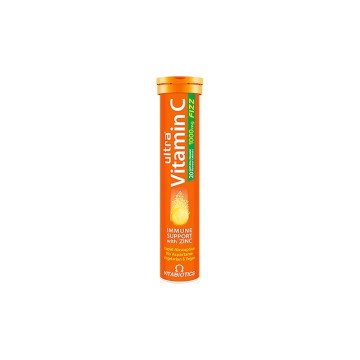 Vitabiotics Ultra Vitamin C 1000 мг 20 шипучих таблеток оранжевого цвета