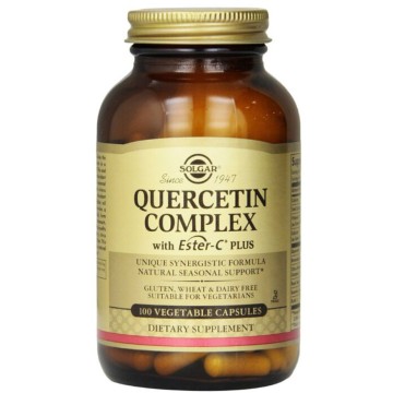 Solgar Quercetin Complex With Ester-C Plus, 100 Vegetable Capsules