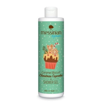 Messinian Spa Caramel Biscuit Christmas Cupcake Shower Gel, 250ml Messinian Spa Caramel Biscuit Christmas Cupcake Shower Gel, 250ml