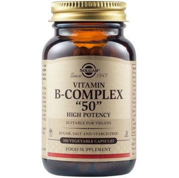 Solgar Formula B-Complex 50 , 100 Vegetable Capsules Solgar Formula B-Complex 50 , 100 Vegetable Capsules