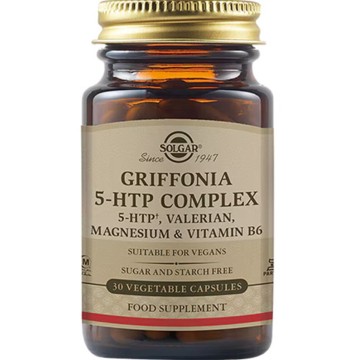 Solgar Griffonia 5-HTP Complex, 30 Vegetable Capsules