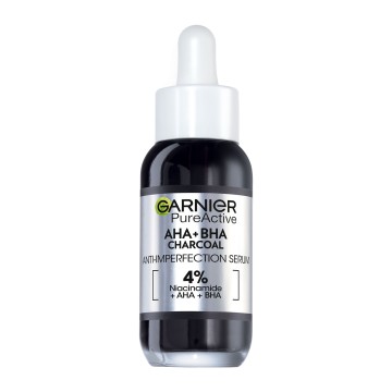 Garnier PureActive AHA+BHA Charcoal Anti-Imperfection Serum 30ml Garnier PureActive AHA+BHA Charcoal Anti-Imperfection Serum 30ml