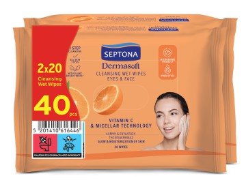 Septona Promo Cleansing Wet Wipes for Eyes & Face with Vitamin C & ... Septona Promo Cleansing Wet Wipes for Eyes & Face with Vitamin C & ...