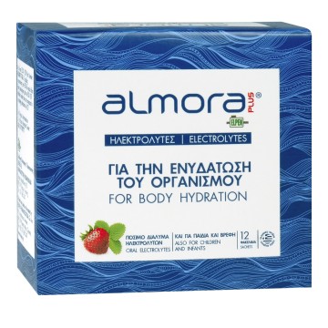 Almora Plus, Электролиты для младенцев и детей, 12 пакетиков