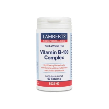 Lamberts Vitamina B-100 Complejo Vitamina B Complejo 60 Comprimidos