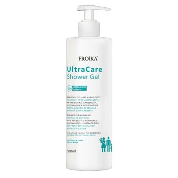 Froika UltraCare Duschgel Gesicht und Körper für normale bis fettige Haut, 500 ml