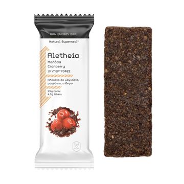 Vican Aletheia Raw Energy Bar Μελάσα & Cranberry, 50g