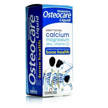 Vitabiotics Osteocare Liquide Calcium, Magnésium & Vitamine D sous forme liquide Convient également aux enfants 200 ml