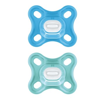 Mam Comfort Πιπίλα Σιλικόνη 0-2m Μπλε/Βεραμάν 2 τμχ Mam Comfort Πιπίλα Σιλικόνη 0-2m Μπλε/Βεραμάν 2 τμχ