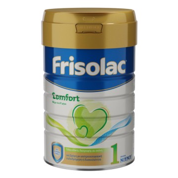 Frisolac Comfort No1 Lait en Poudre pour Bébés avec Reflux Gastro-Œsophagien ou Constipation jusqu'à 6 Mois 800gr