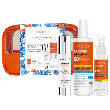 Froika Promo Premium Sunscreen SPF50+, 50ml & Hydrating Fluid SPF50...