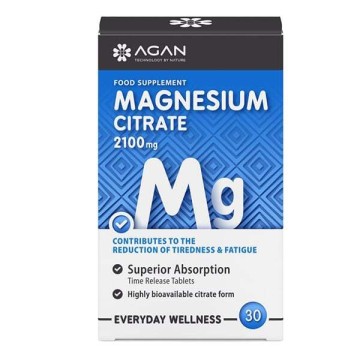 Agan Magnesium Citrate 2100mg 30 Ταμπλέτες