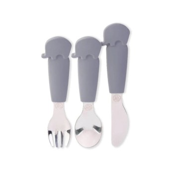 Eco Rascals First Cutlery Elephant Grey Eco Rascals First Cutlery Elephant Grey