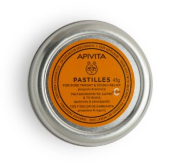 Apivita Παστίλιες για τον πονεμένο λαιμό και το βήχα με γλυκόριζα & πρόπολη 45g