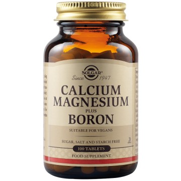 Solgar Calcium Magnesium plus Boron 100 Tablets Solgar Calcium Magnesium plus Boron 100 Tablets