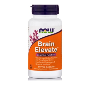 Now Foods Brain Elevate 60 растительных капсул