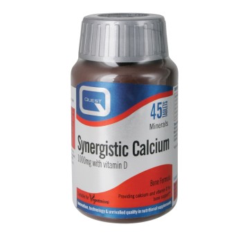 Quest Synergistic Calcium 1000 mg avec vitamine D, 45 comprimés