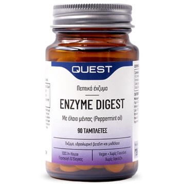 Quest Enzyme Digest con olio di menta piperita 90 compresse
