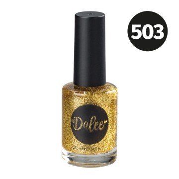 Medisei Dalee Gel Effect Nail Polish Golden Sparkle No.503, Βερνίκι...
