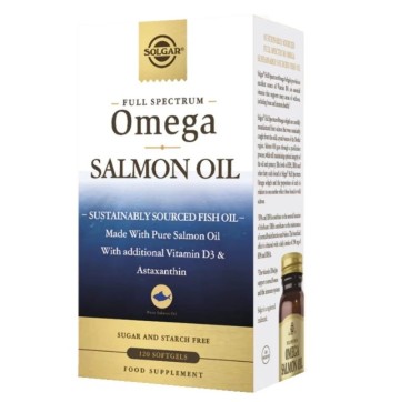 Solgar Full Spectrum Omega Salmon Oil, 120 Sofgels
