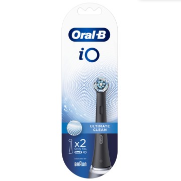 Têtes de rechange Oral-B iO Ultimate Clean noires 2 pièces