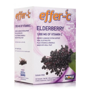 Now Foods Effer-C Elderberry 30 thasë
