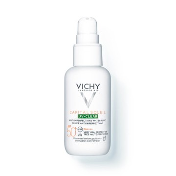 Vichy Capital Soleil UV-Clear Water Fluid Spf 50+ contro le imperfezioni 40 ml