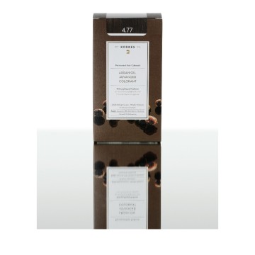 Краситель Korres Dye ARGAN OIL Advanced Colorant 4.77 Темно-коричневый шоколад